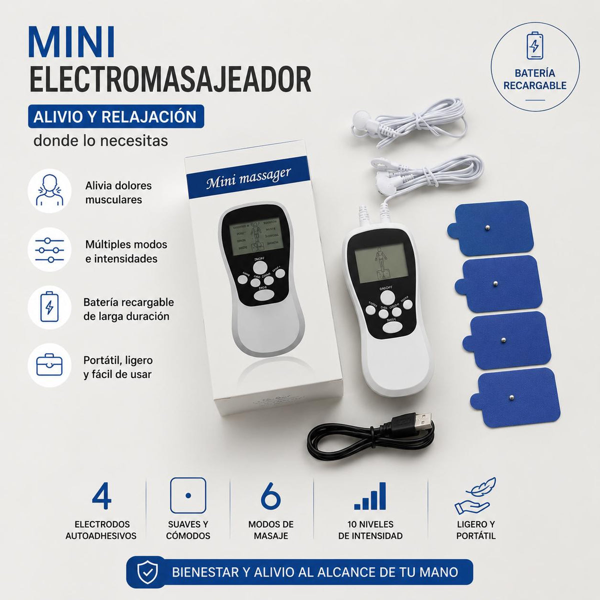 Masajeador Eléctrico Portátil
