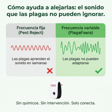 Repelente Ultrasonico de Plagas Potente - Tu Hogar Libre de Plagas