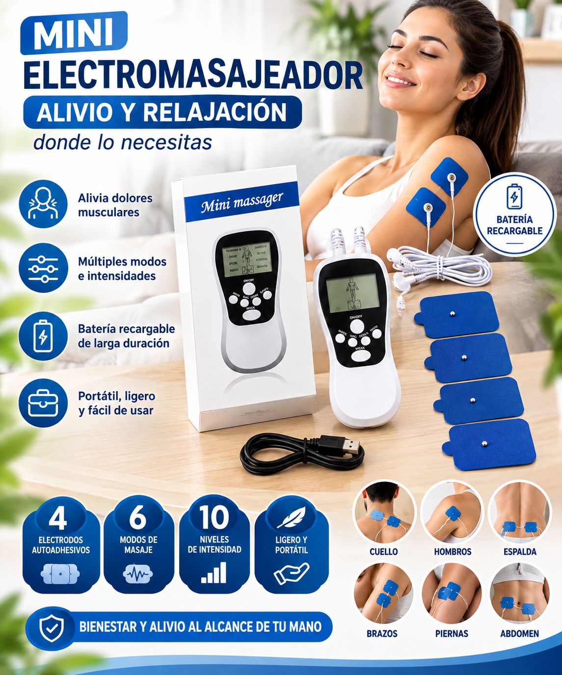 Masajeador Eléctrico Portátil